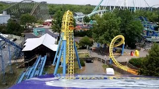 Carolina Cyclone Front Seat POV 2015 FULL HD Carowinds [upl. by Asfah681]