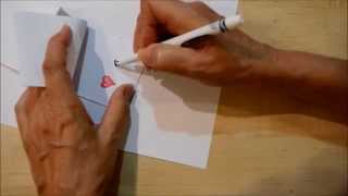 How To Draw a Quick and Easy Flip Book  Arrow Through A Heart [upl. by Isborne]