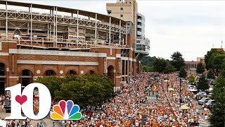 UT Football holds Vol walk ahead of matchup against Kent State [upl. by Wilkens]