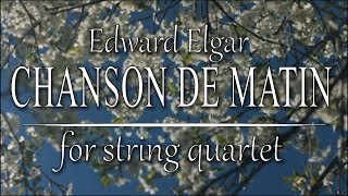 Edward Elgar Chanson de Matin arranged for String Quartet [upl. by Eimas]