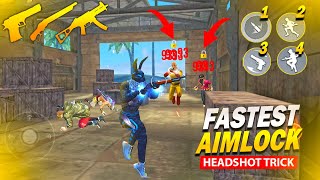 2023 Secret Aim Lock 🔒 Headshot Trick For M1887 Ump amp Desert Eagle😱One Tap Headshot Trick Free Fire [upl. by Amahs]