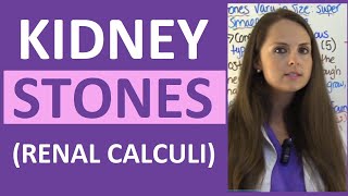 Kidney Stones Renal Calculi Nursing Lecture Symptoms Treatment Causes NCLEX [upl. by Amoakuh]