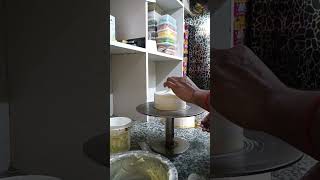 How to make cake white truffle cake decorating birthday cake explore trendingshorts viralvideos [upl. by Bucher]