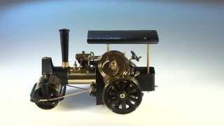 Wilesco D366 Steam Roller black  brass [upl. by Ylecara349]