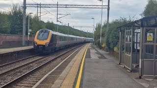 Cross Country Class 220 Passing Longport With 3 Tone Horn  310424 [upl. by Annoved]