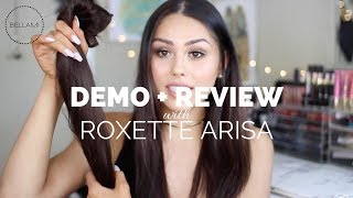 BELLAMI Bellissima Clipin Hair Extensions Review  Demo with Roxette Arisa [upl. by Maddy869]