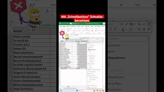 Mit „Schnellanalyse“ schneller berechnen in microsoft excel [upl. by Gervais895]