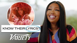 Does SZA Know Her Lyrics From Her Biggest Songs [upl. by Ecnerolf]