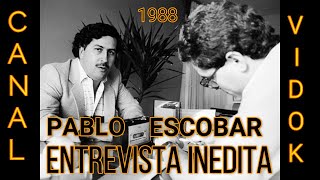 Pablo Escobar  Entrevista Inedita realizada al capo en 1988 [upl. by Otsirc]