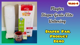 Playtex Diaper Genie Elite  Diaper Pail  Twin Must Have  Easy Diaper Disposal [upl. by Sherborn]