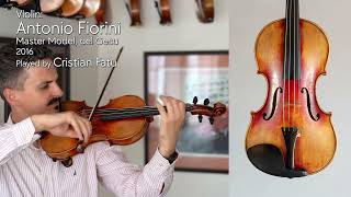 Antonio Fiorini Master Model violin 2016  Cristian Fatu  at the Metzler Violin Shop [upl. by Hudson]