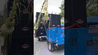 Sound system jamu jaya audio 6 sub planar middle ditaruh di genset karnaval gilang [upl. by Hett919]