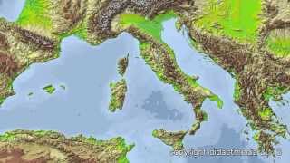 Europa im Überblick  der Westen  Italien  Gewässer Gebirge und Inseln [upl. by Henryetta206]