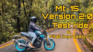 Yamaha MT15 V 20 First Impression Review  BikeAlsike [upl. by Gokey]