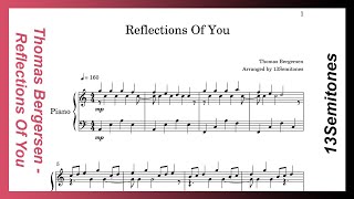 Thomas Bergersen  Reflections Of You free piano sheets [upl. by Damle650]