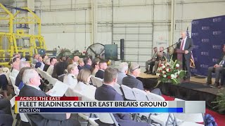 Officials break ground for military aircraft maintenance facility at Global Transpark [upl. by Silber382]