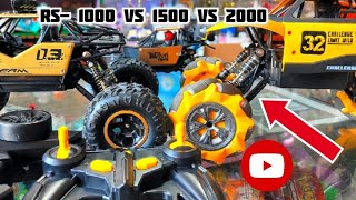 RC MONSTER CRAWLER Rs 1000 VS 1500 VS 2000 💲🤑🤑💲  क्या मजेदार चीज हैं rey बाबा 💀😎 [upl. by Cynthie442]