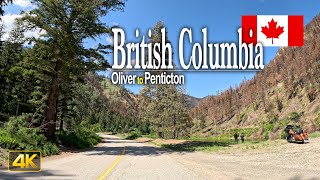 Backroad drive from Oliver to Penticton in British Columbia Canada 🇨🇦 [upl. by Sualohcin]