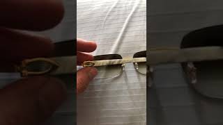 Real Authentic Cartier CDecor Genuine Horn White Buffs How to spot FAKES [upl. by Akimahc]