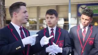 Colton Haynes Makes A Surprise Visit to Gompers Prep and the Warblers [upl. by Sokul]