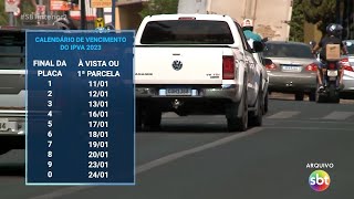 IPVA 2023 pagamento começou hoje para veículos com placas final 1 [upl. by Hsizan]