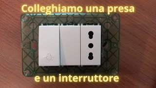 Come collegare una presa e un interruttore [upl. by Ralaigh]