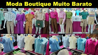 FORNECEDOR MODA BOUTIQUE BLUSAS E CAMISAS FEMININAS E CALÇAS E SHORTS NO ALFAIATARIA [upl. by Leugar]