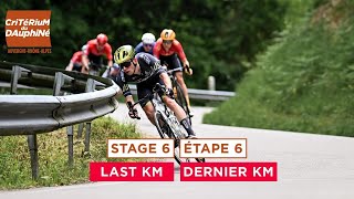 Critérium du Dauphiné 2024  Last KM of Stage 6 [upl. by Inami]