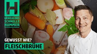 Schnelles Fleischbrühe Rezept von Steffen Henssler [upl. by Fishbein61]