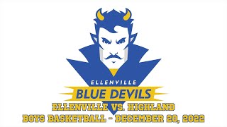 Boys Basketball Ellenville vs Highland 122022 [upl. by Mayor]