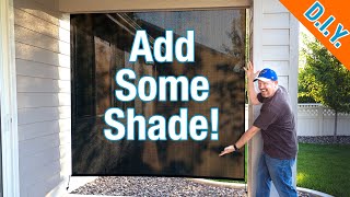 How to Install Coolaroo Outdoor Roller Shade  PVC WHEEL OPERATED [upl. by Idolah]