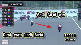 Andi farid emng best DUEL BY ONE race ARRC 1000 [upl. by Croteau]