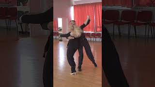 Quickstep Gold Level Choreography  Rumba Cross Quarter Turn to Wing Position dance [upl. by Adnolaj]