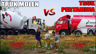 TRUK PERTAMINA VS TRUK MOLEN [upl. by Latisha]