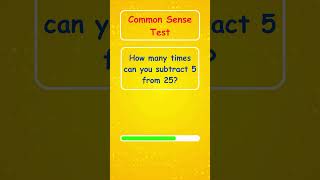 Common Sense Test 🤔 Can You Pass These Tricky Questions [upl. by Ettebab]