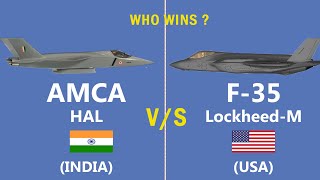 Comparison of Indias AMCA and F 35 Will the AMCA be able to compete with the F35 Fighter Jet [upl. by Desdamonna788]