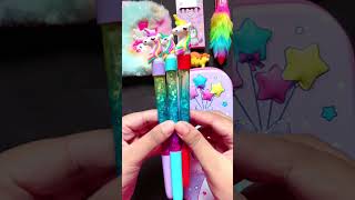 6 unicorn stationery items asmr shorts viral stationery unicorn backtoschool [upl. by Aviv539]