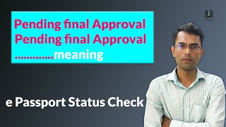 pending final approval e passport bd 2023  e passport status check [upl. by Annayt]