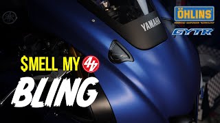 MAN FITS PARTS TO YAMAHA R1  Road Bike to Race Bike [upl. by Donia559]