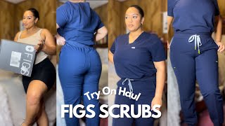 FIGS SCRUB TRY ON HAUL  CAYLA GAMBRELLE [upl. by Remot275]