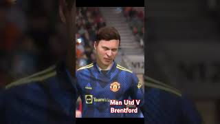 Man Utd V Brentford football goals gaming fifa soccer manchesterunited fifa22 [upl. by Amocat818]