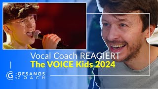 Gesangslehrer Reagiert  The VOICE Kids  Jakob  Sound of Silence 🔥 [upl. by Rochell807]