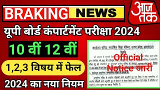 Up Board Compartment Exam 2024  Up Board Compartment Form 2024  Up Board scrutiny Form 2024 [upl. by Marlo]