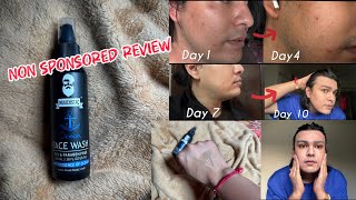 Muuchstac Ocean Face Wash Review  India’s Best Face Wash For Men [upl. by Crowe]