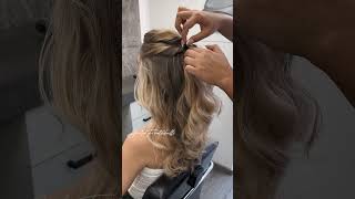 Bridal hairstyle tutorial bridalhairstyling bridalhairstyle hairstyle hairstyletutorial [upl. by Luht934]