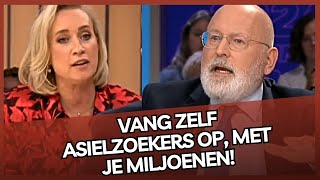 Timmermans krijgt ervan langs op TV Vang zelf ASIELZOEKERS op met je MILJOENEN [upl. by Rabush649]