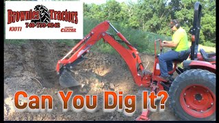 Kioti KB2485 Backhoe Attachment Review [upl. by Rastus]