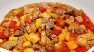 SIMPLENG PORK MENUDO RECIPE  GRABE ANG SARAP [upl. by Esta]