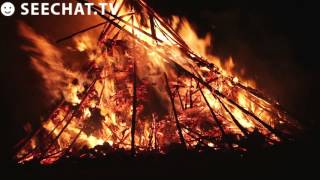 Funkenfeuer Fasnet  Ursaul bei Stockach am Bodensee 09032014 [upl. by Ablasor327]