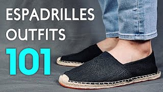 7 Ways To ROCK Espadrilles  Mens Outfit Ideas [upl. by Tterrej463]